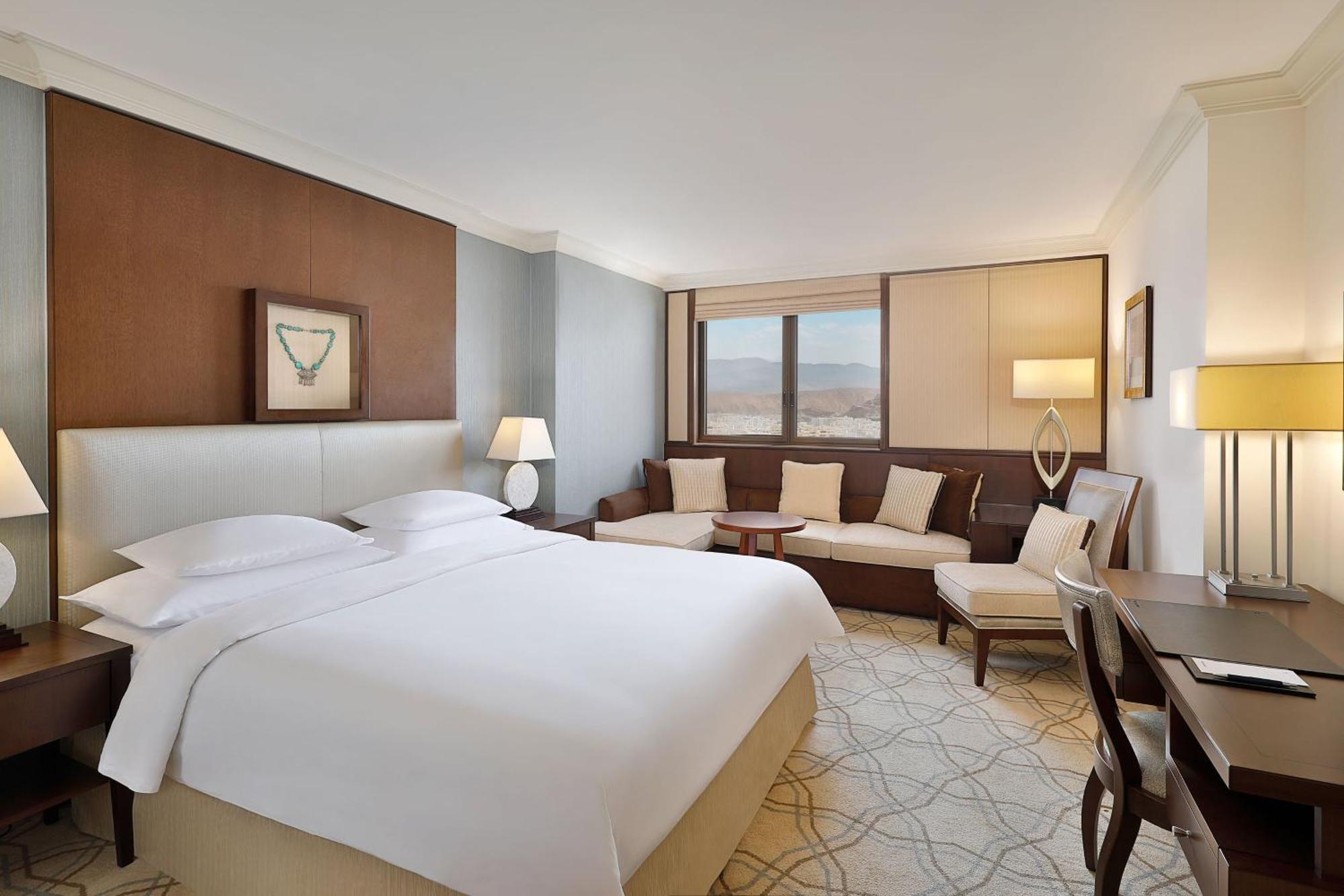 Sheraton Oman Hotel Muscat Exterior photo A guest room at the hotel